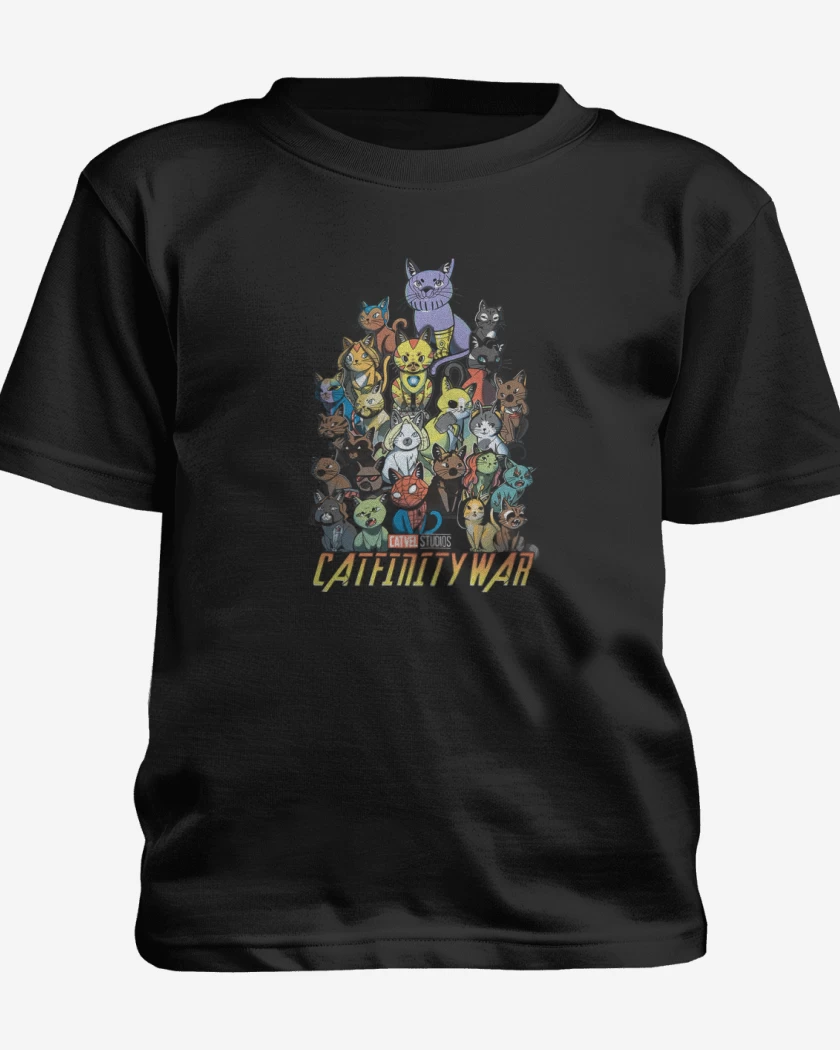 Polera de niño Negro de Catfinity wars