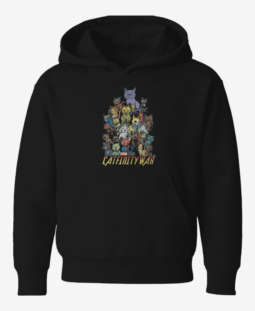 Poleron de niño Negro de Catfinity wars