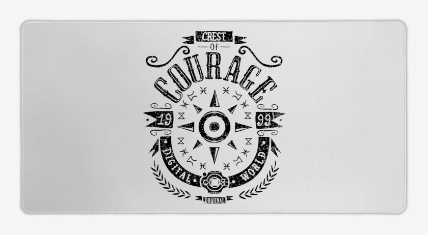 Mouse pad Gamer Blanco de Digimon courage 2