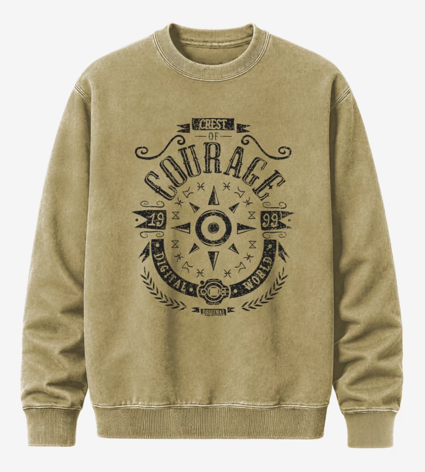 Poleron Polo Acid Wash Digimon courage 2