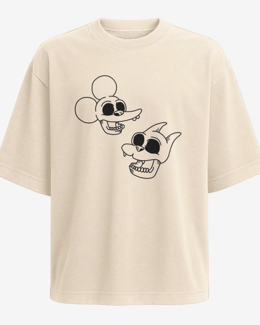 Polera Oversize Itchy and Scratchy