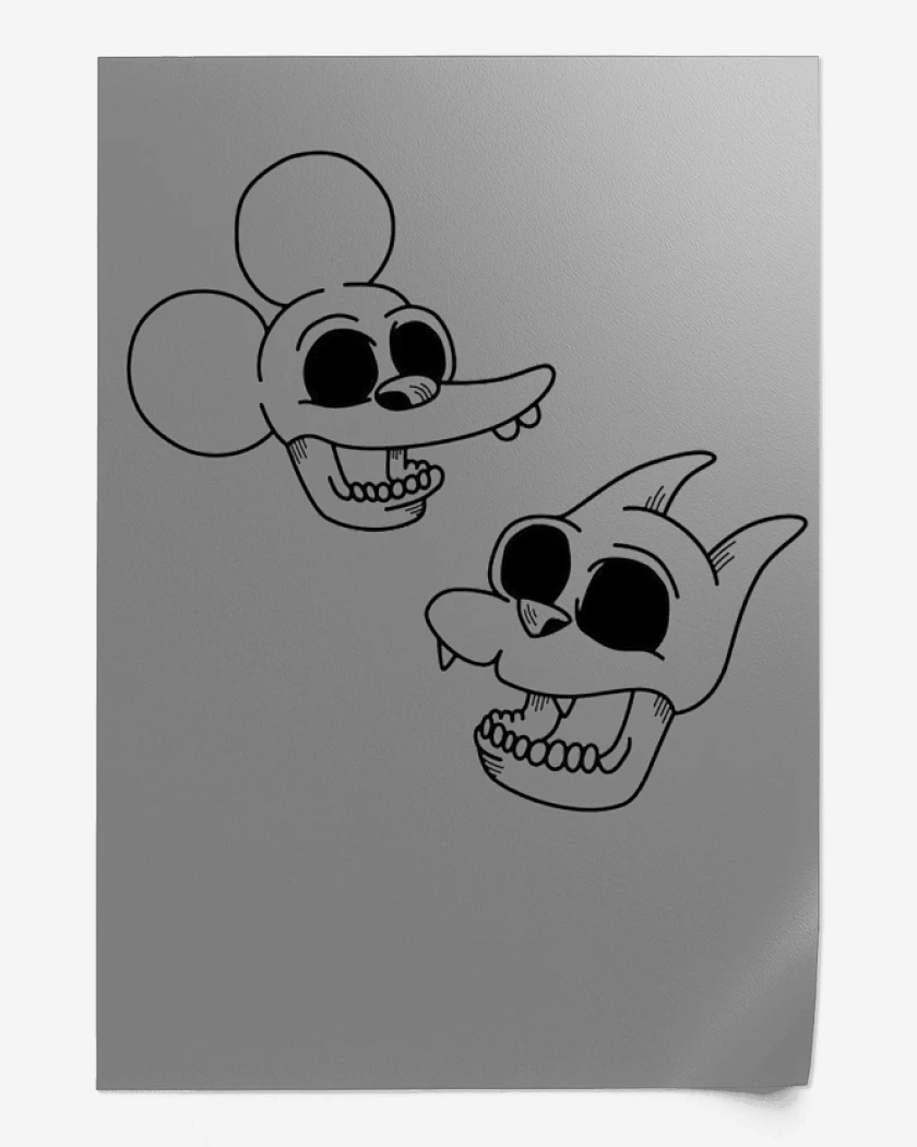 Print Itchy and Scratchy
