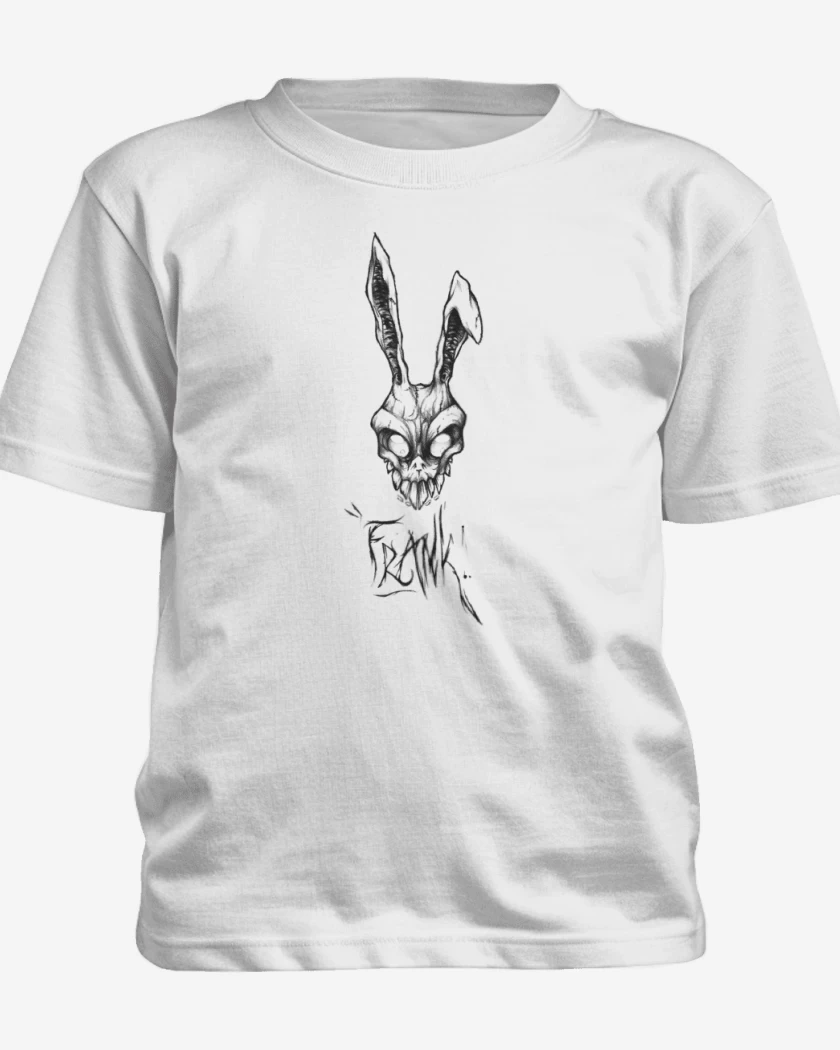 Polera de niño Blanco de Donnie Darko Frank 