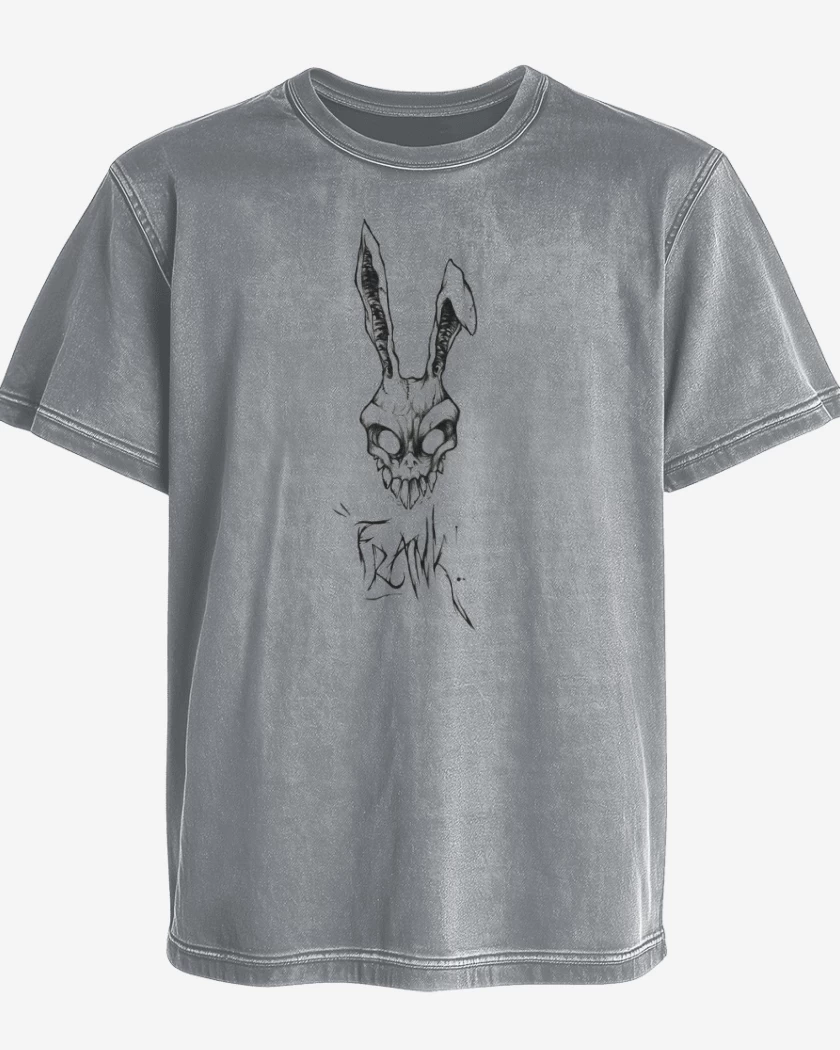 Polera desgastada Gris Melange de Donnie Darko Frank 
