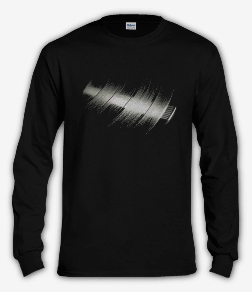 Polera manga larga Negro de Reflejo vinilo 