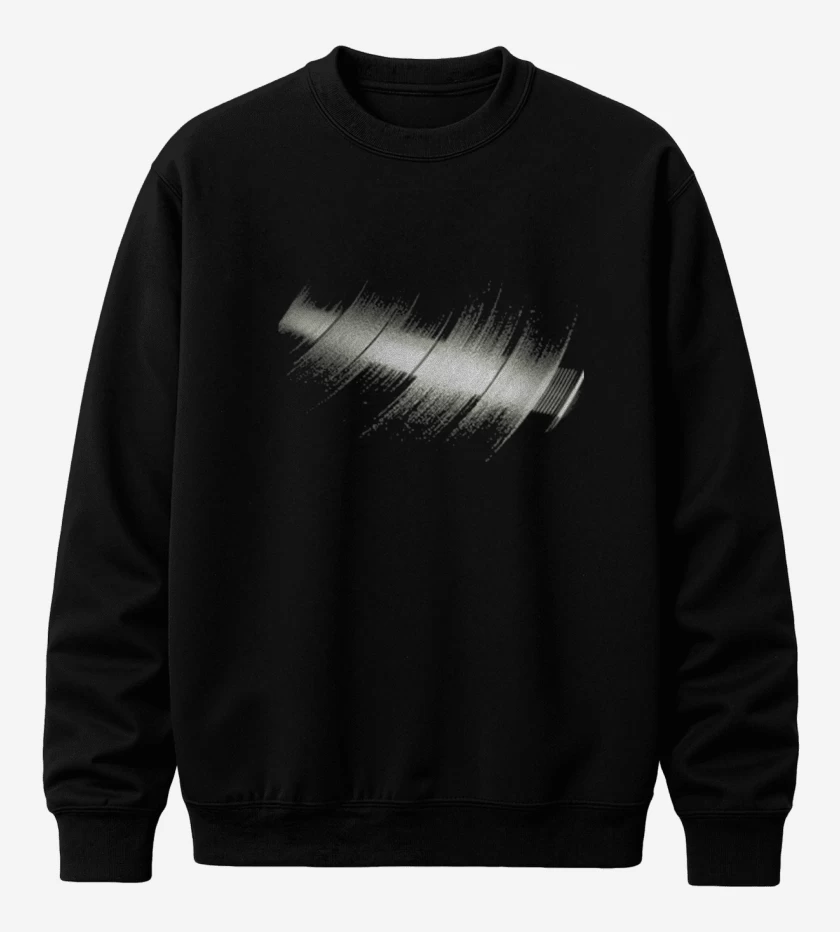 Poleron polo Negro de Reflejo vinilo 