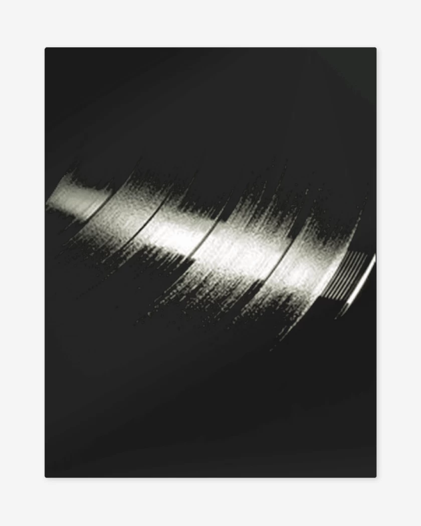 Print metalico Negro de Reflejo vinilo 
