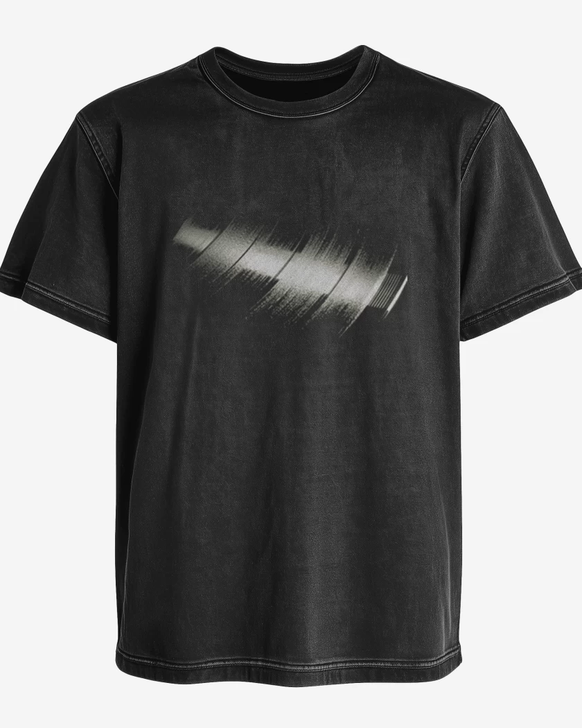 Polera desgastada Reflejo vinilo 