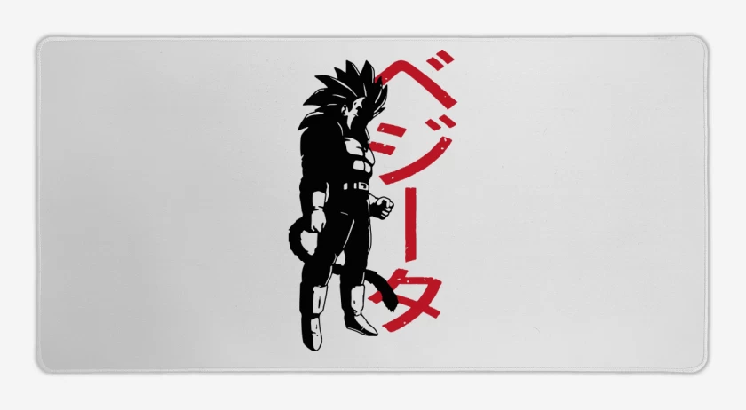 Mouse pad Gamer Blanco de Vegeta SSJ4