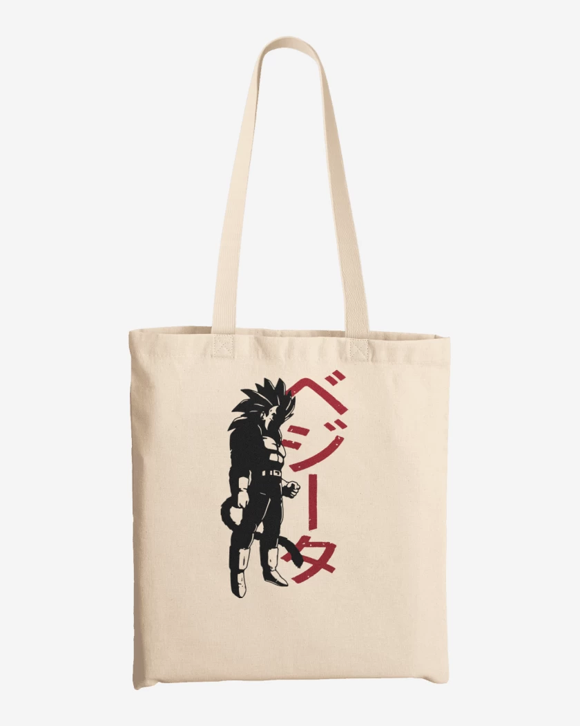 Totebag Blanco de Vegeta SSJ4