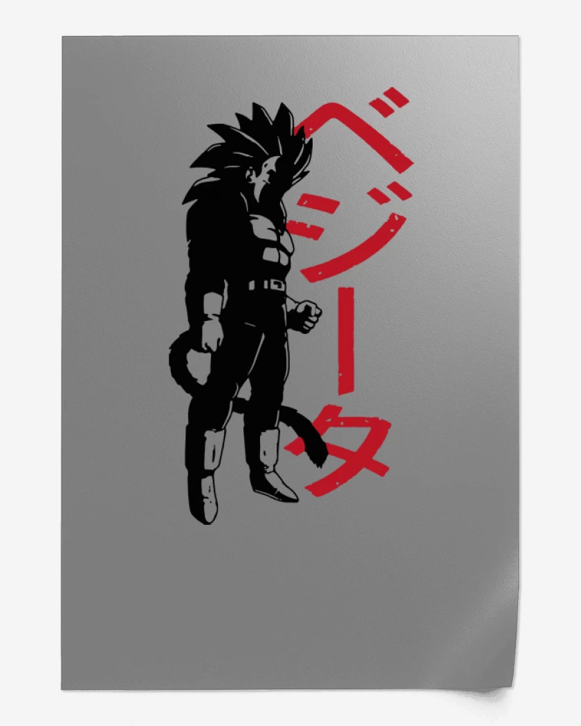 Print Gris Melange de Vegeta SSJ4