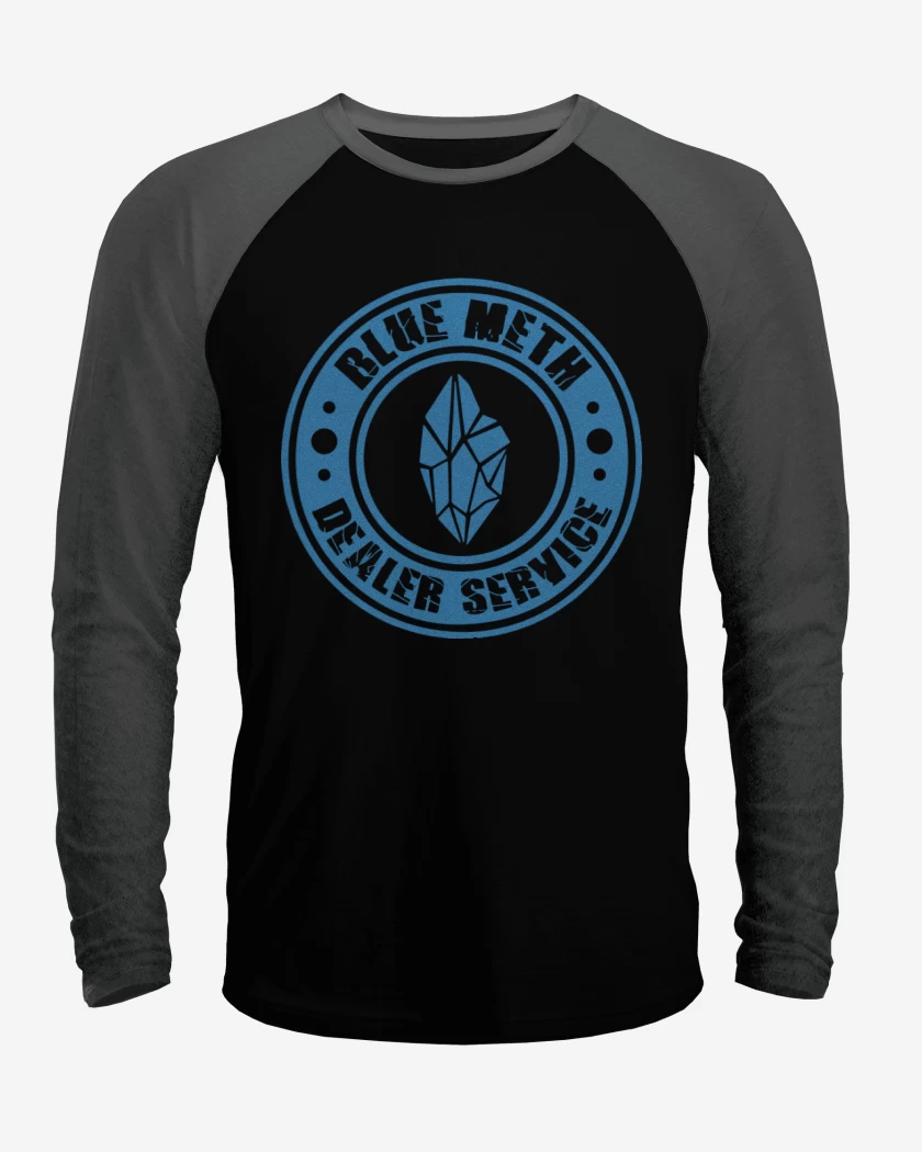 Polera Raglan BrBa - Blue Meth Dealer Service