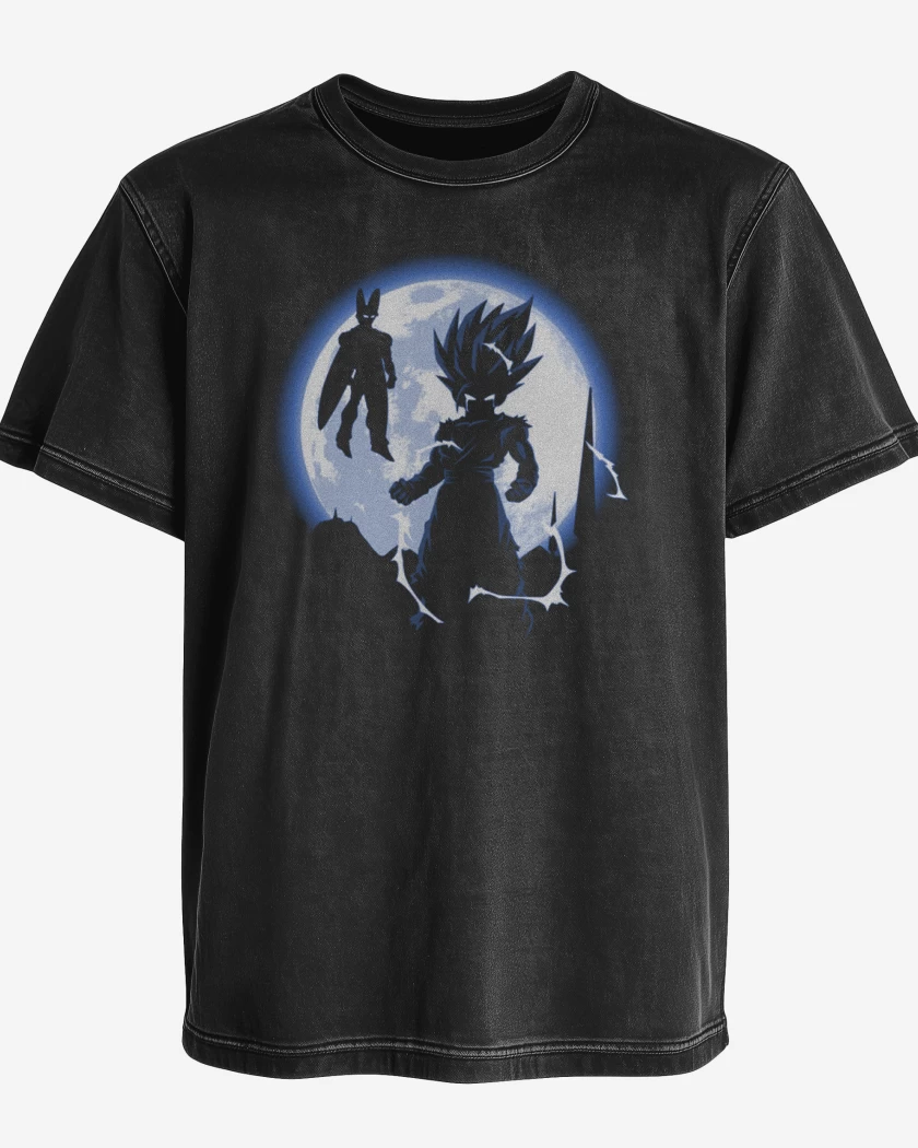 Polera desgastada Gohan vs celula
