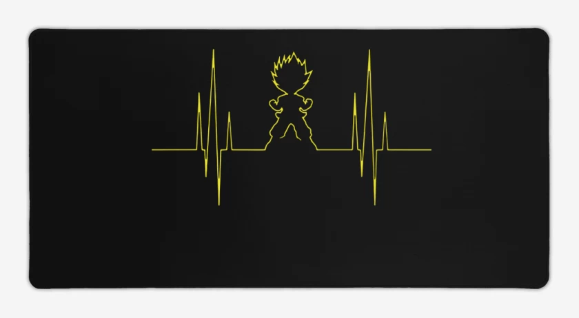 Mouse pad Gamer Negro de Signo vital saiyajin