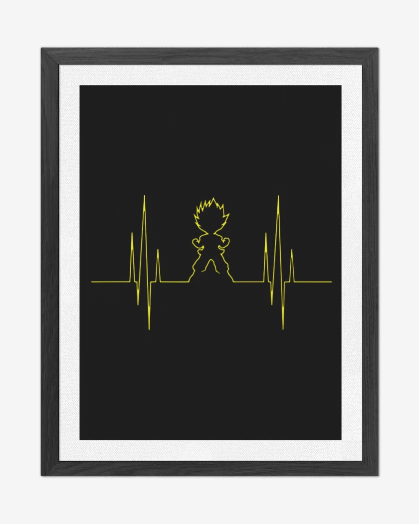 Cuadro decorativo Negro de Signo vital saiyajin