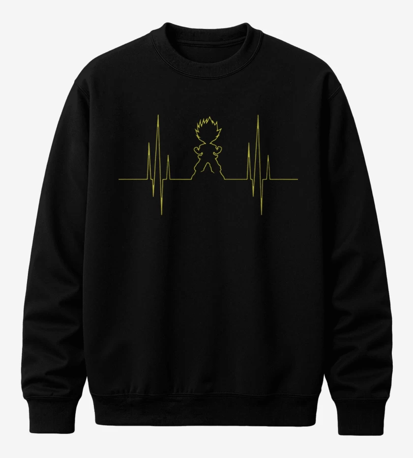 Poleron polo Negro de Signo vital saiyajin
