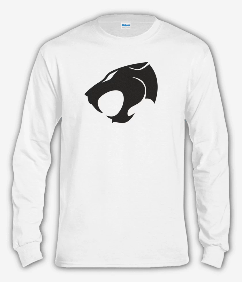 Polera manga larga Blanco de Thundercats negro