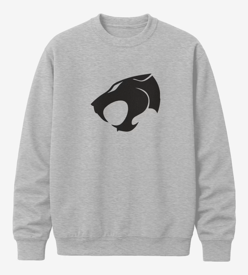 Poleron polo Gris Melange de Thundercats negro