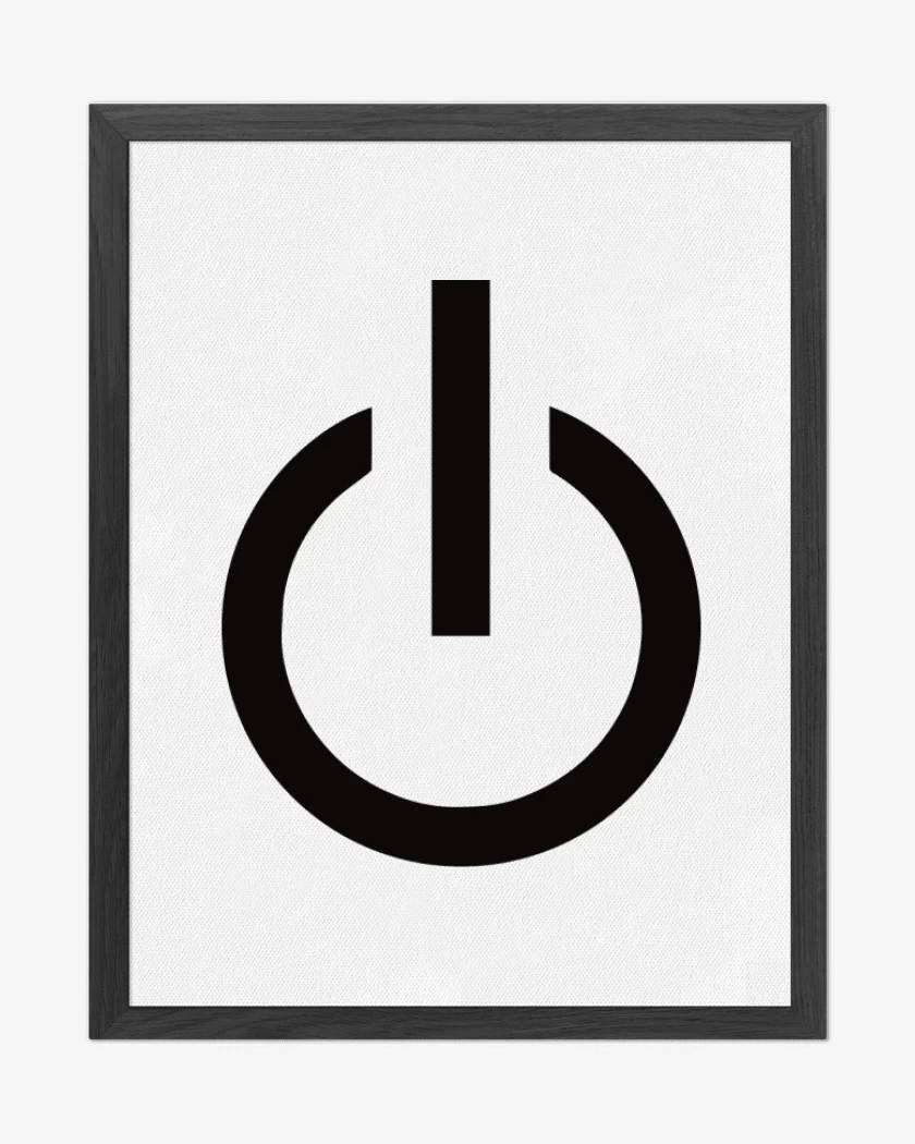 Cuadro decorativo On / Off