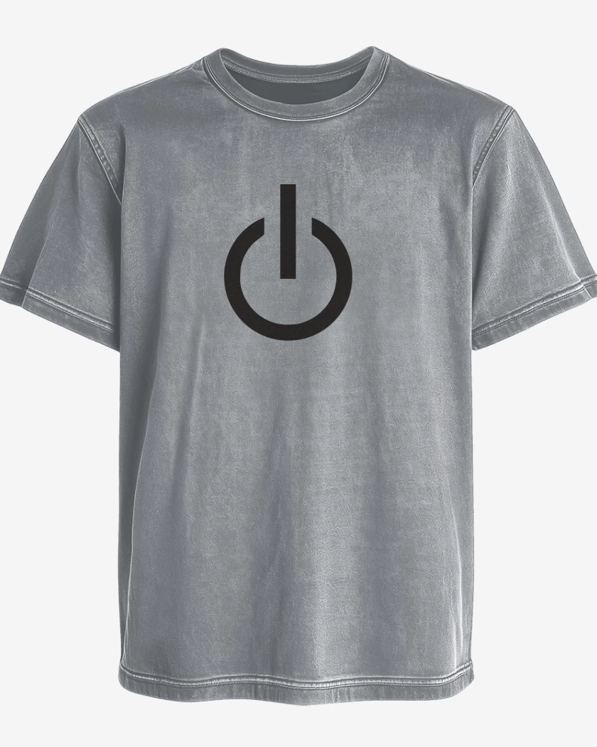 Polera desgastada Gris Melange de On / Off