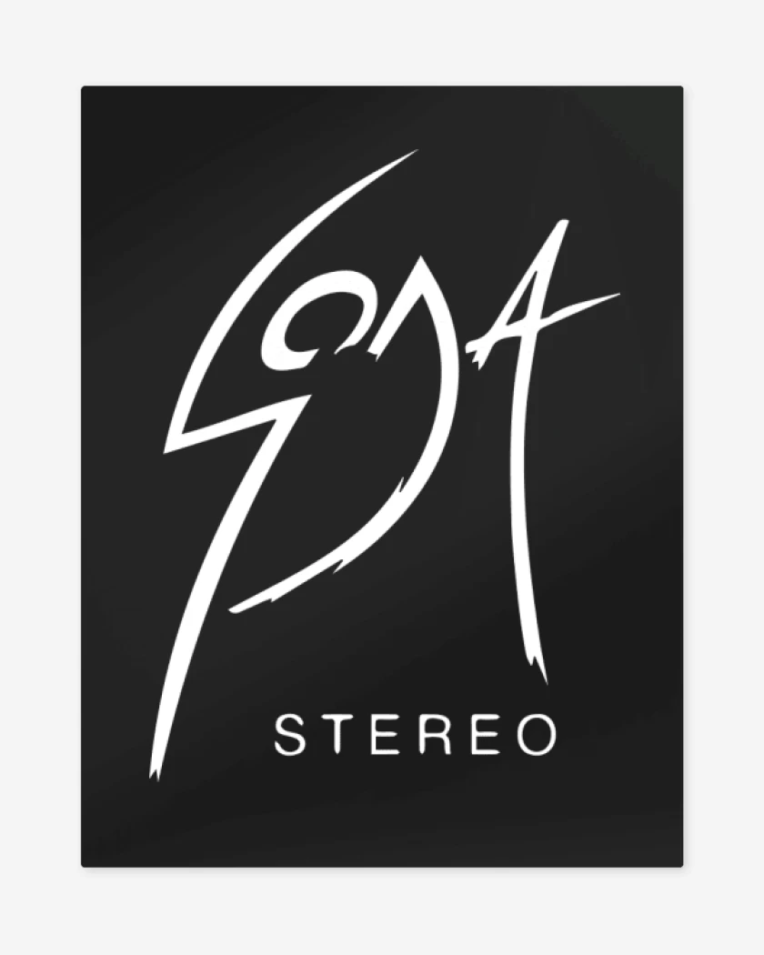 Print metalico Negro de soda estereo