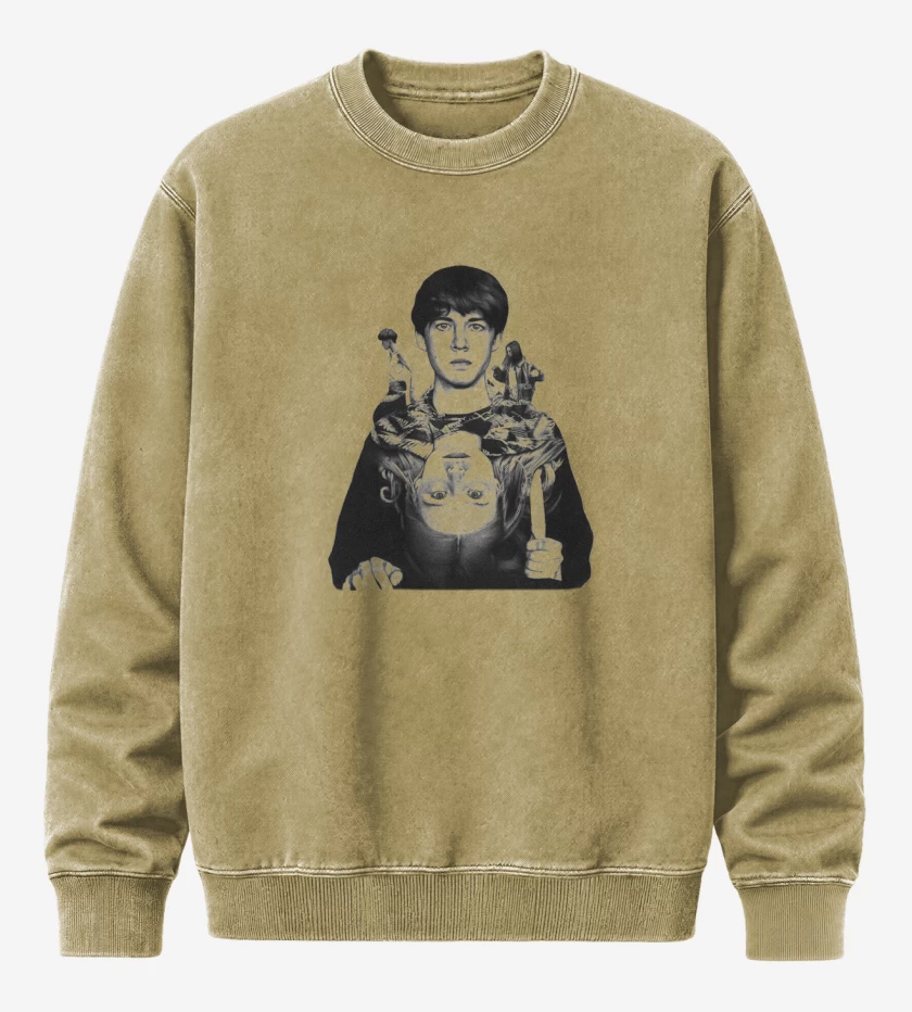 Poleron Polo Acid Wash Beige de the end of the fucking world
