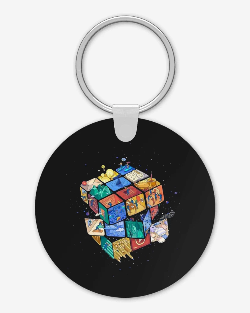 Llavero Rubik color 