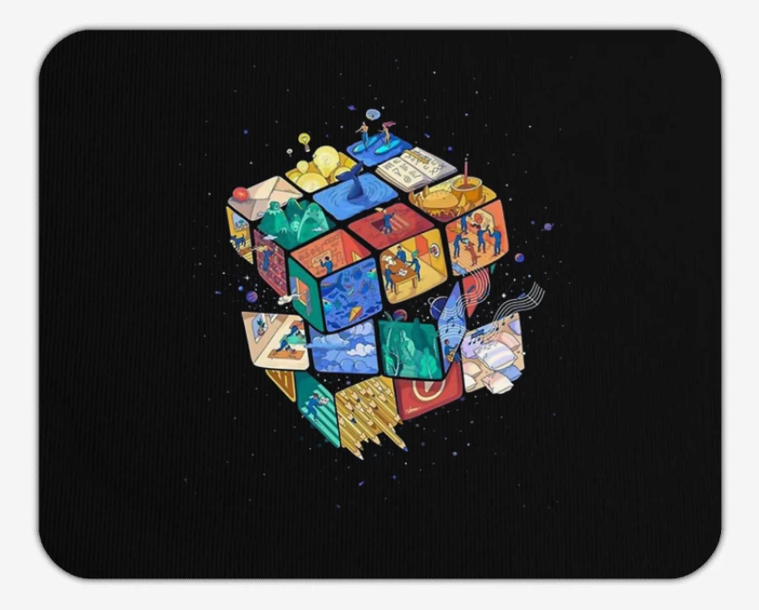 Mousepad Rubik color 