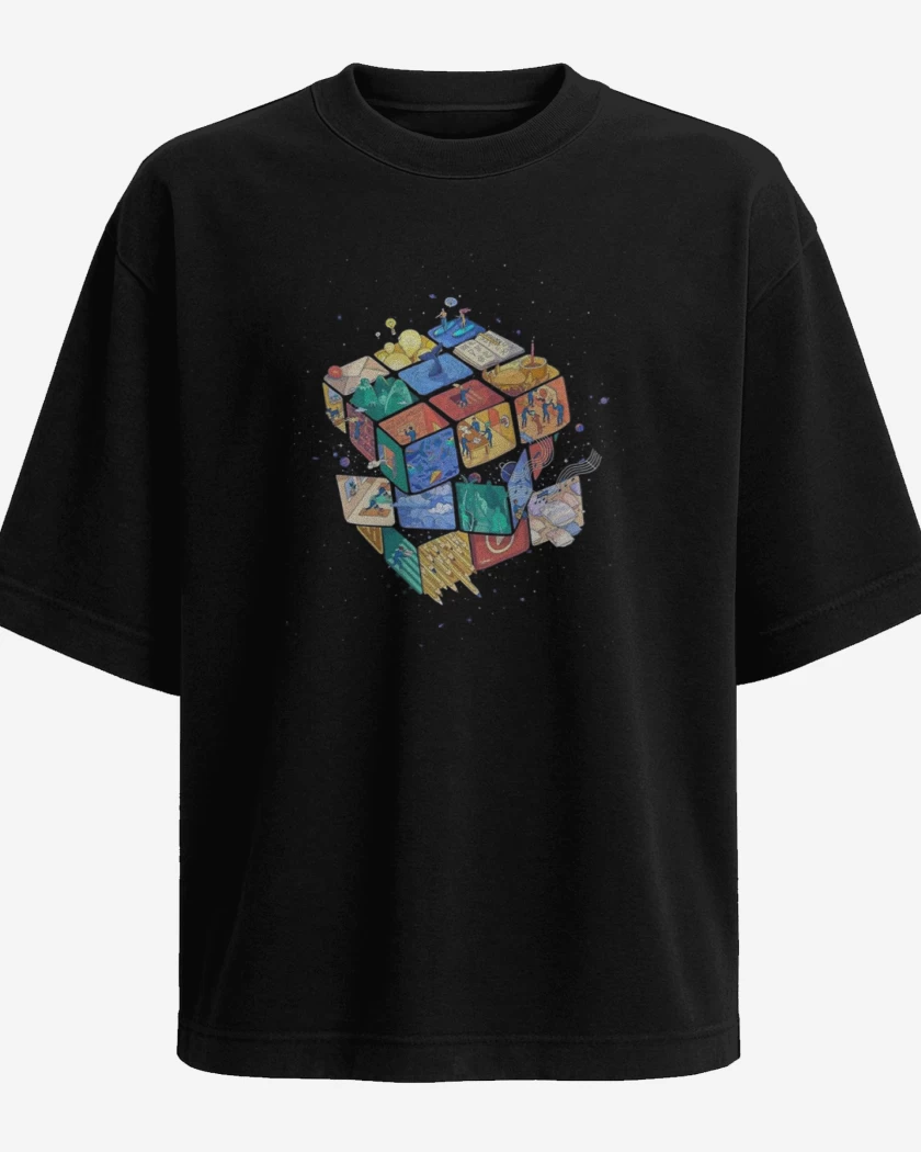 Polera Oversize Rubik color 