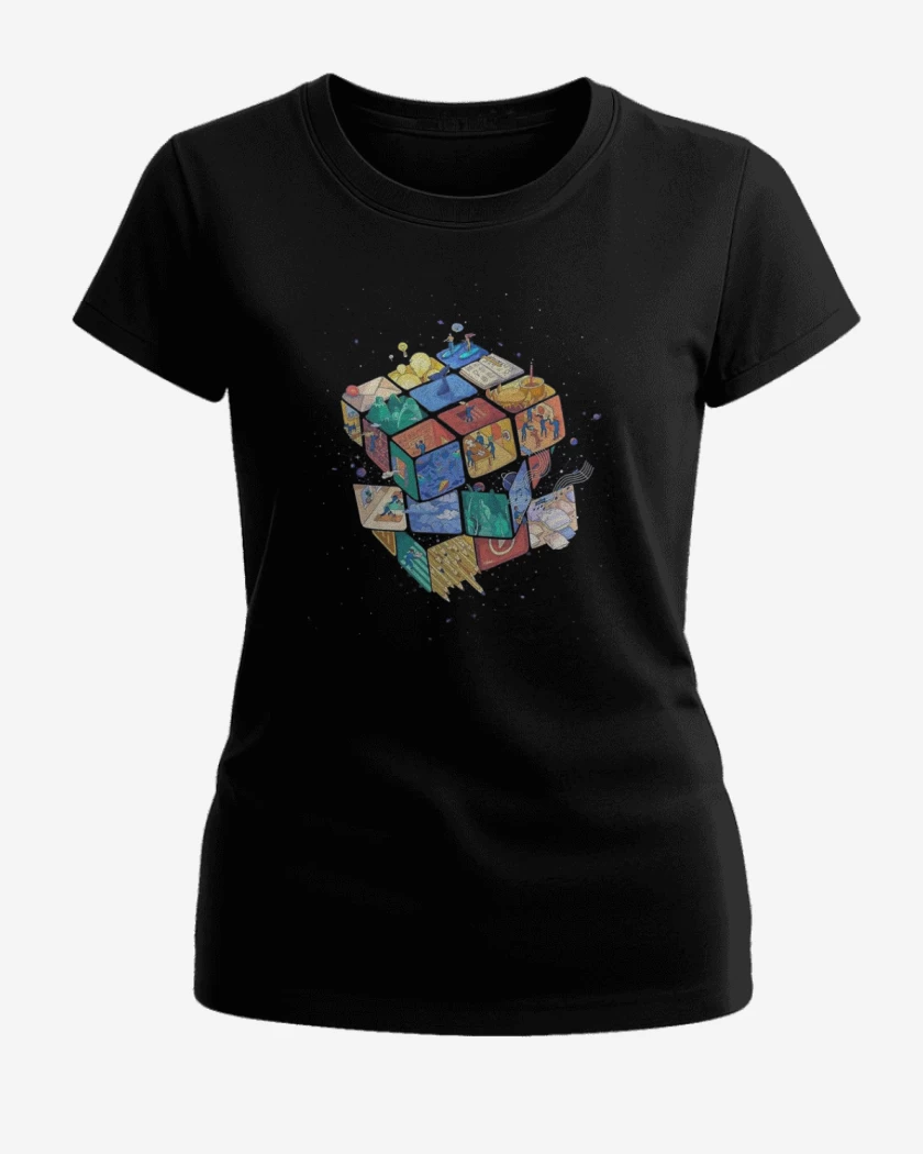 Polera de Mujer Negro de Rubik color 
