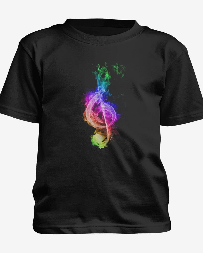 Polera de niño Negro de Nota musical