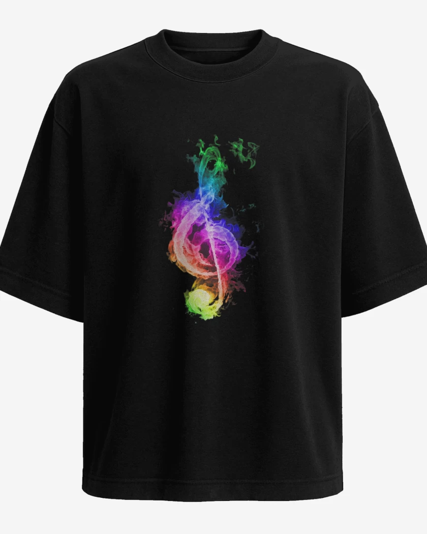Polera Oversize Nota musical