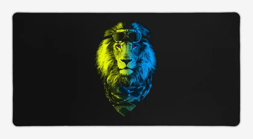 Mouse pad Gamer Negro de Lyon colors 