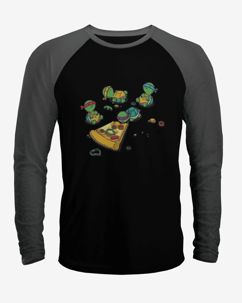 Polera Raglan Tortuguitas pizza 