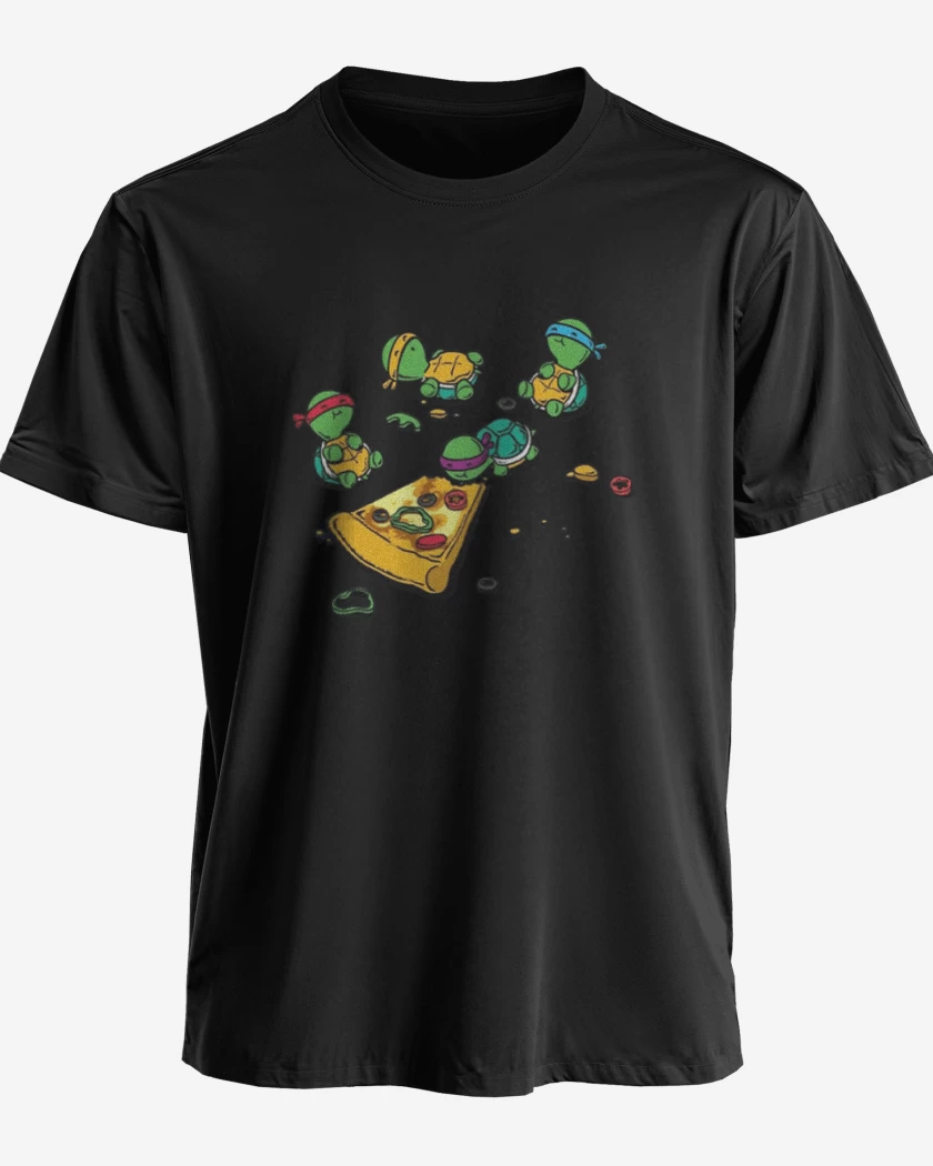 Polera premium Negro de Tortuguitas pizza 