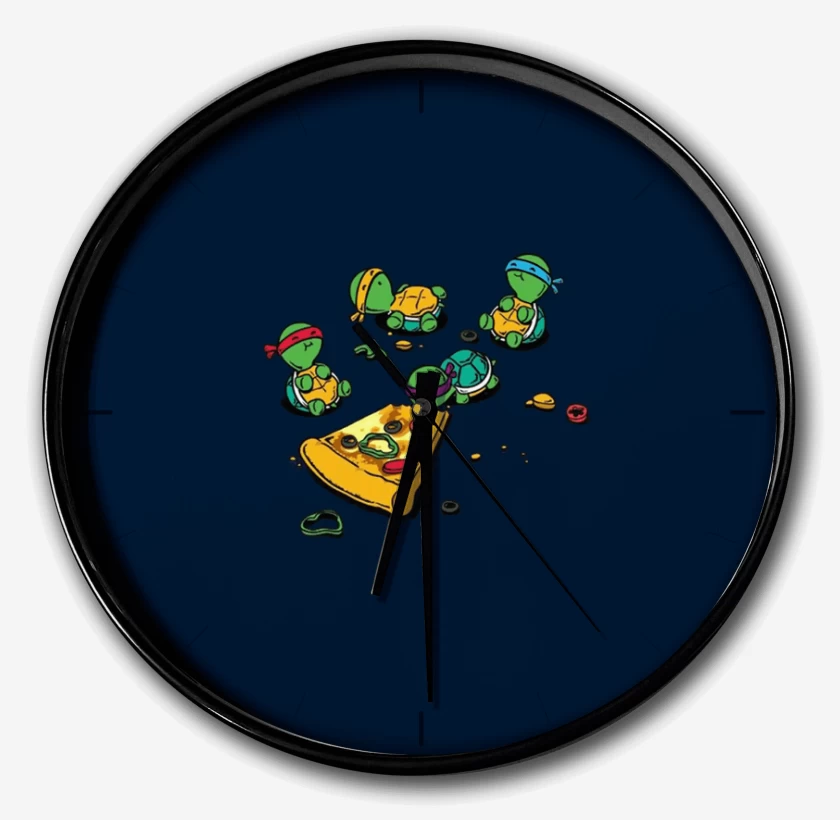 Reloj Tortuguitas pizza 