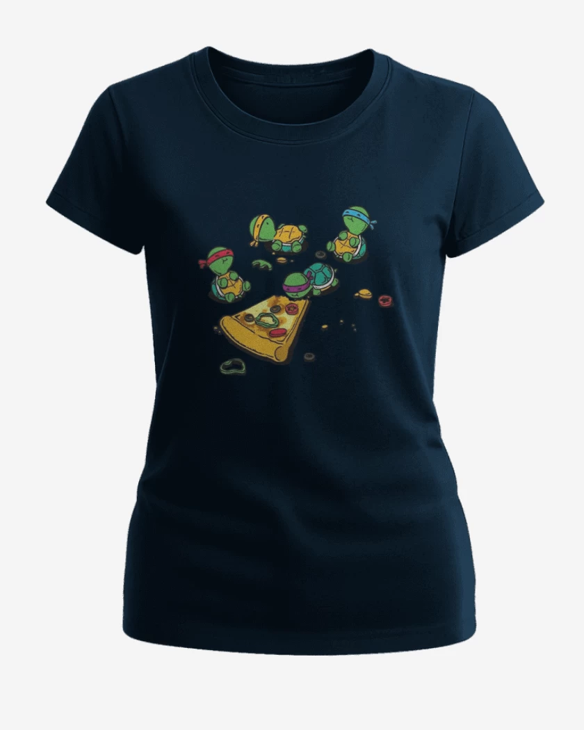 Polera de Mujer Azul Marino de Tortuguitas pizza 