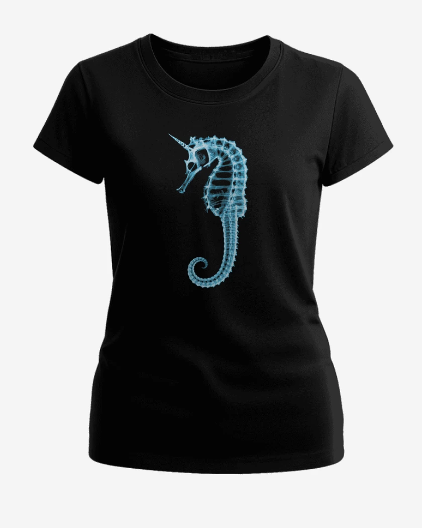 Polera de Mujer Negro de Caballito de mar