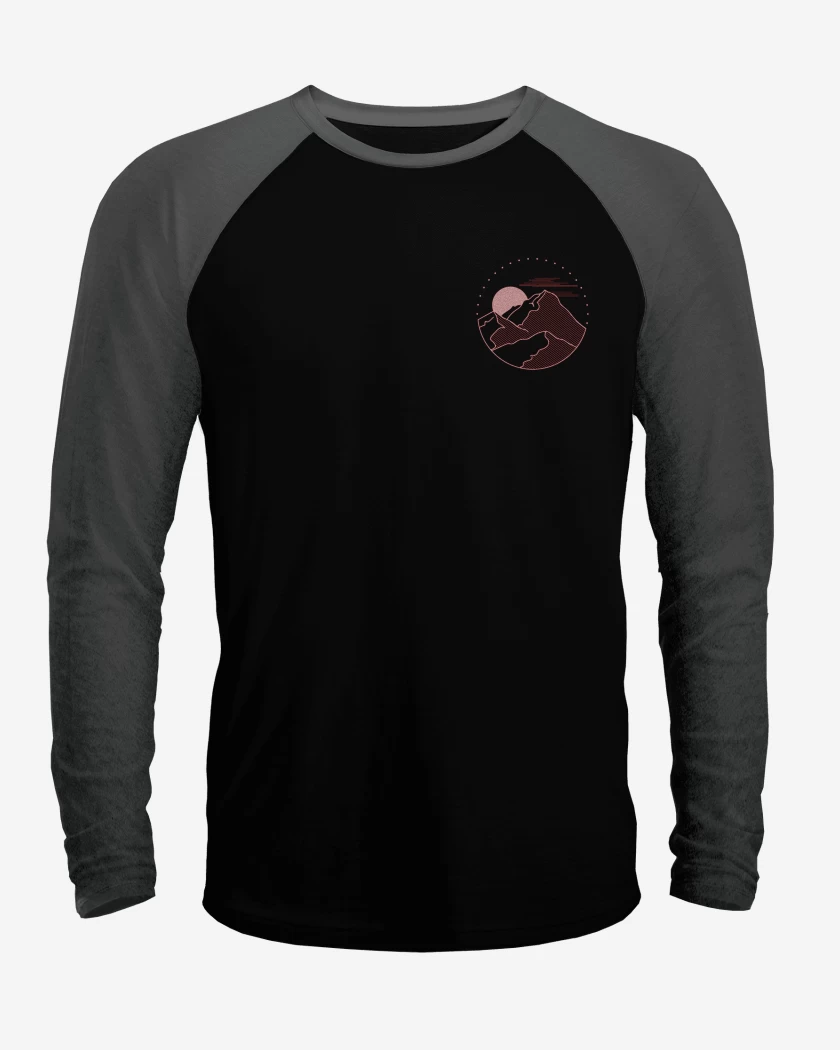Polera Raglan Paisaje  de bolsillo