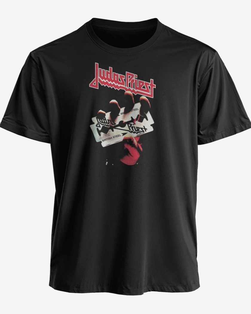 Polera premium Negro de Judas Priest 1 