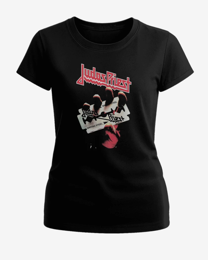 Polera de Mujer Negro de Judas Priest 1 