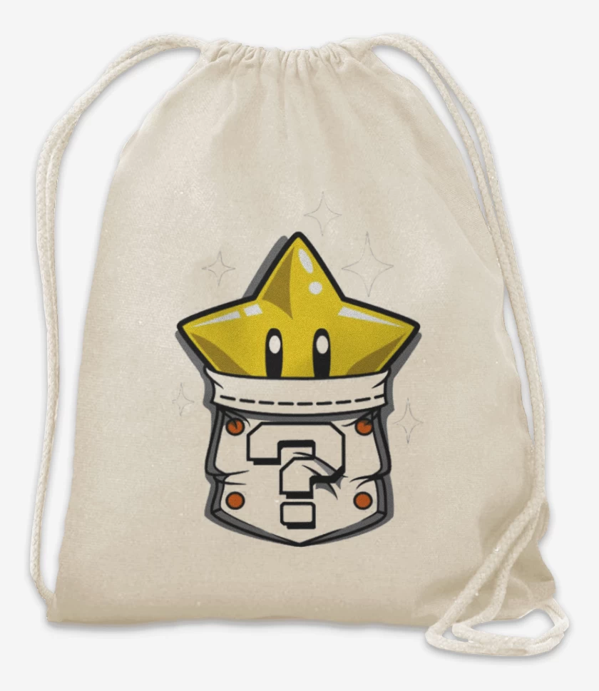 Mochila Blanco de Estrella de bolsillo
