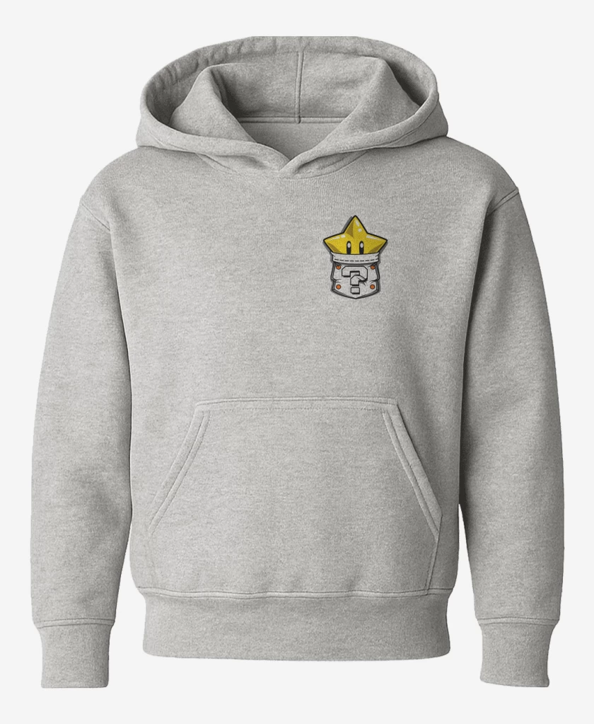 Poleron de niño Gris Melange de Estrella de bolsillo