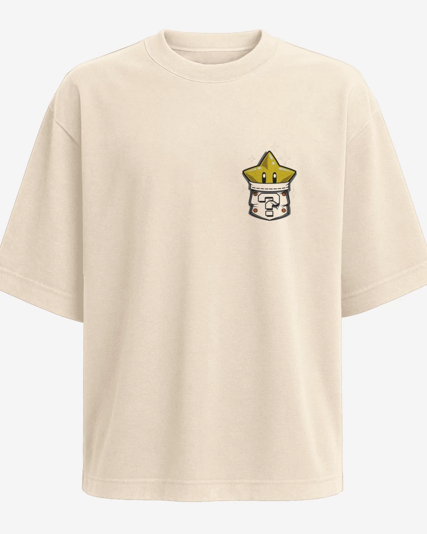 Polera Oversize Estrella de bolsillo