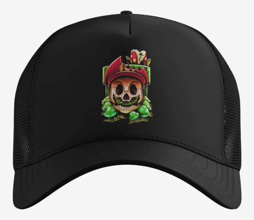 Gorro Negro de Super biote Skull