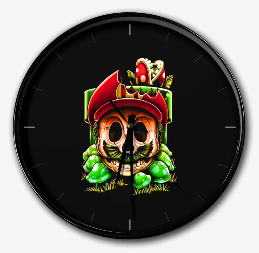 Reloj Negro de Super biote Skull