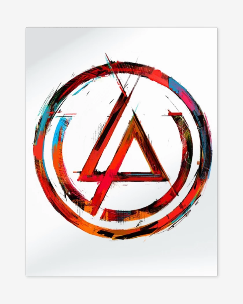 Print metalico Blanco de Linkin park 2