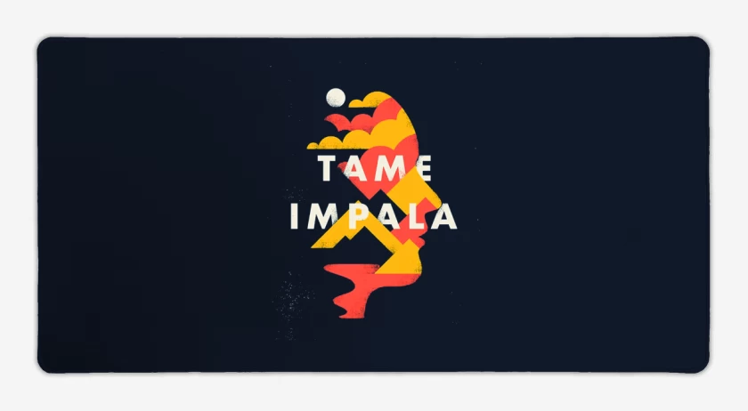 Mouse pad Gamer Azul Marino de Tame Impala