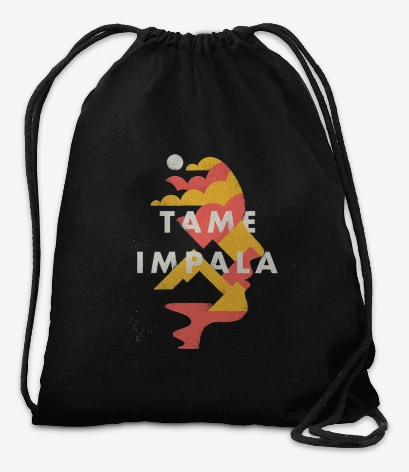 Mochila Negro de Tame Impala