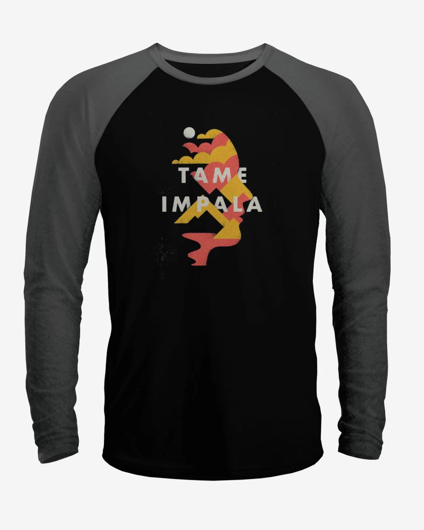 Polera Raglan Negro / Negro Heather de Tame Impala